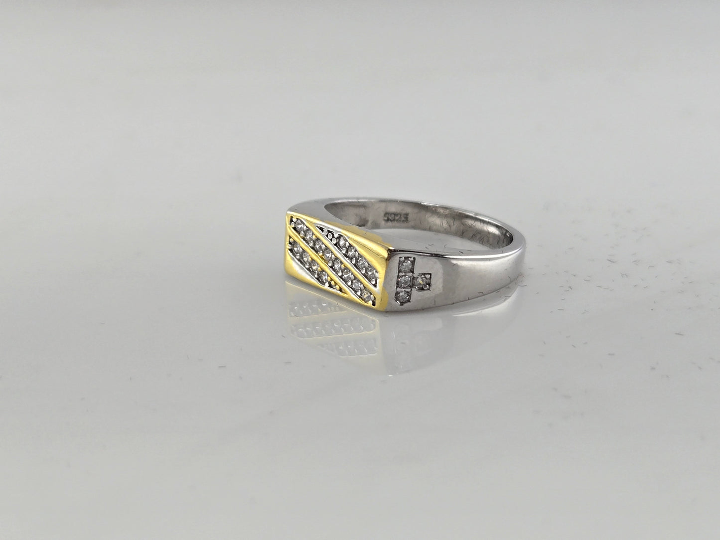 Alpha Crest Silver Ring