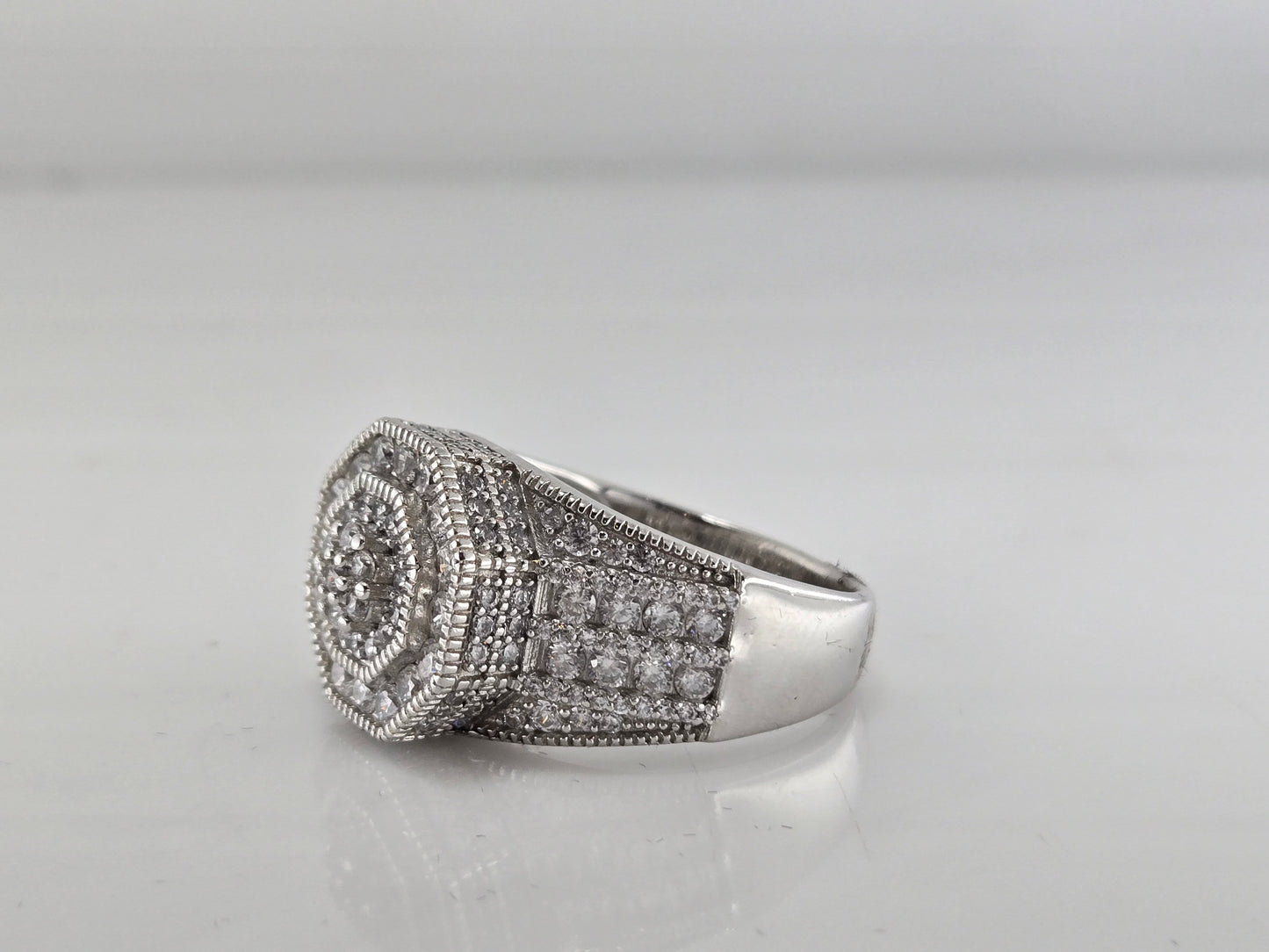 Imperial Halo Silver Ring