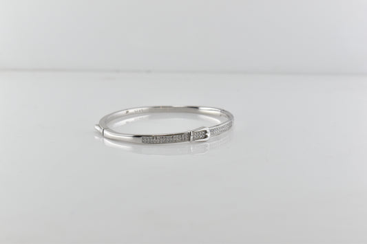 Silver Grandeur Buckle Bracelet