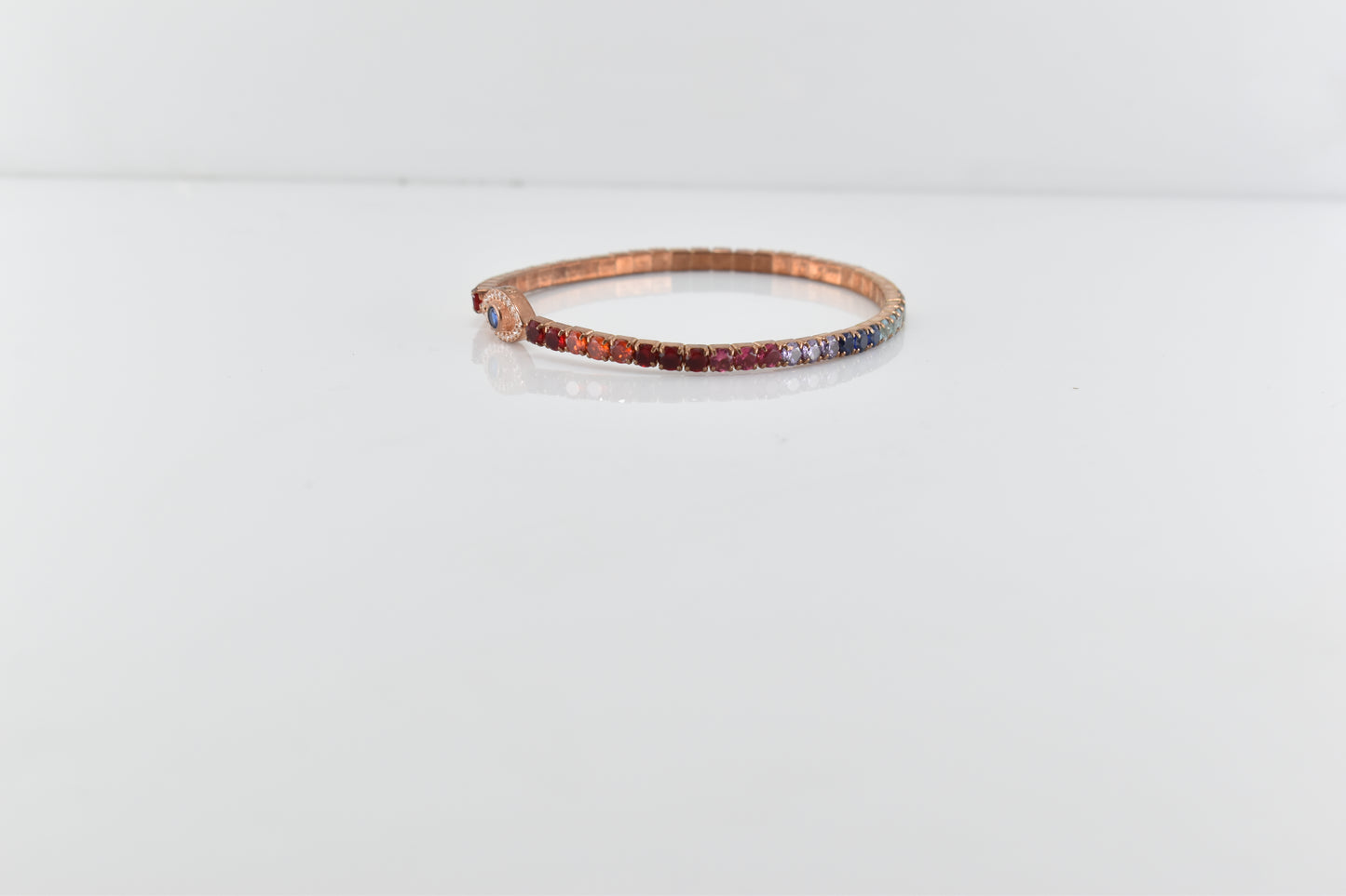 Rose Gold Evil Eye Bracelet