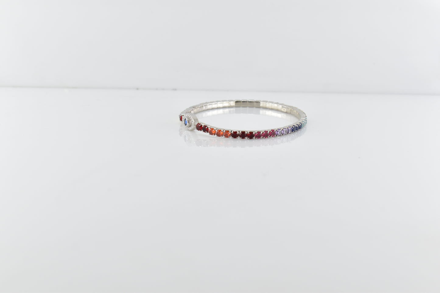Silver Evil Eye Bracelet