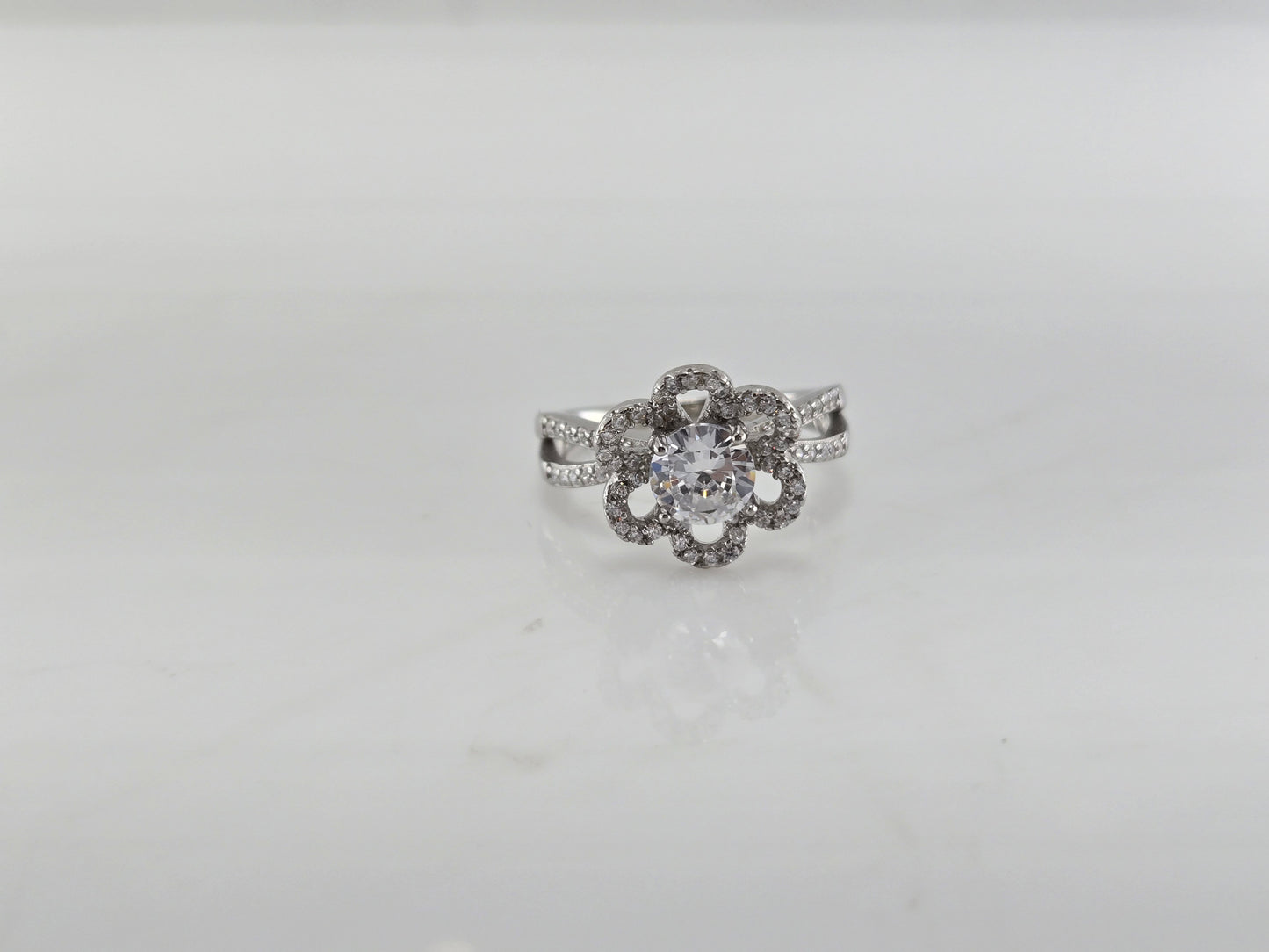 Moonflower Silver Ring