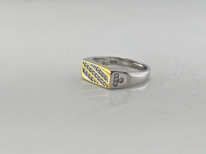 Alpha Crest Silver Ring