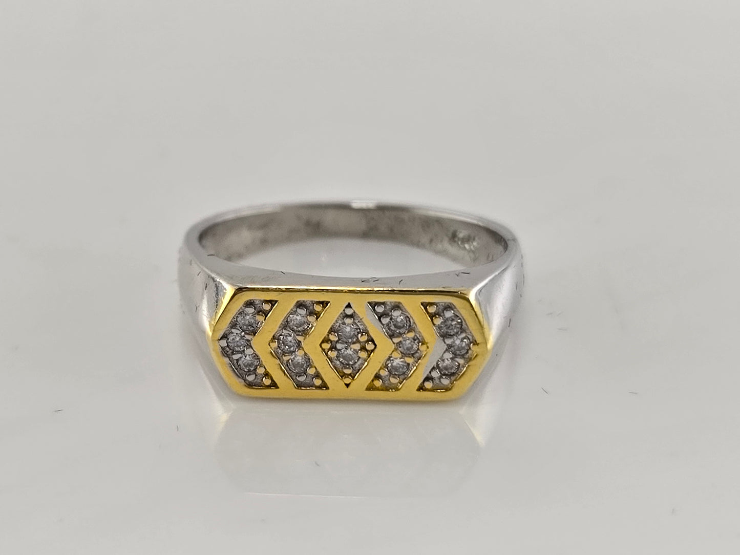 Alpha Crest Silver Ring