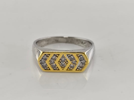 Alpha Crest Silver Ring