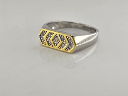 Alpha Crest Silver Ring
