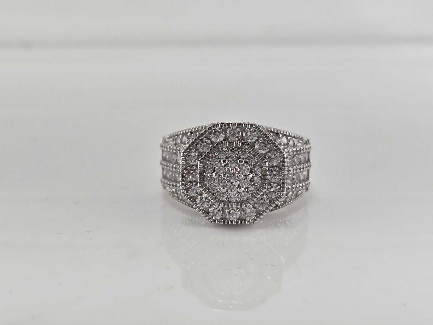 Imperial Halo Silver Ring