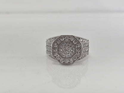 Imperial Halo Silver Ring