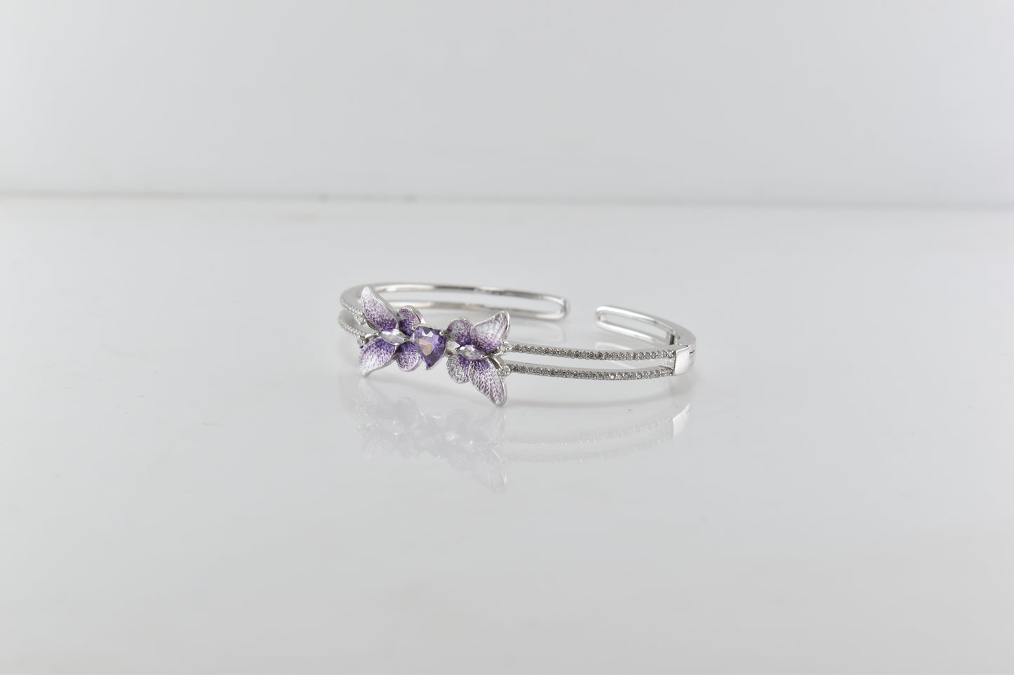 Silver Enchanted Wing Bracelet