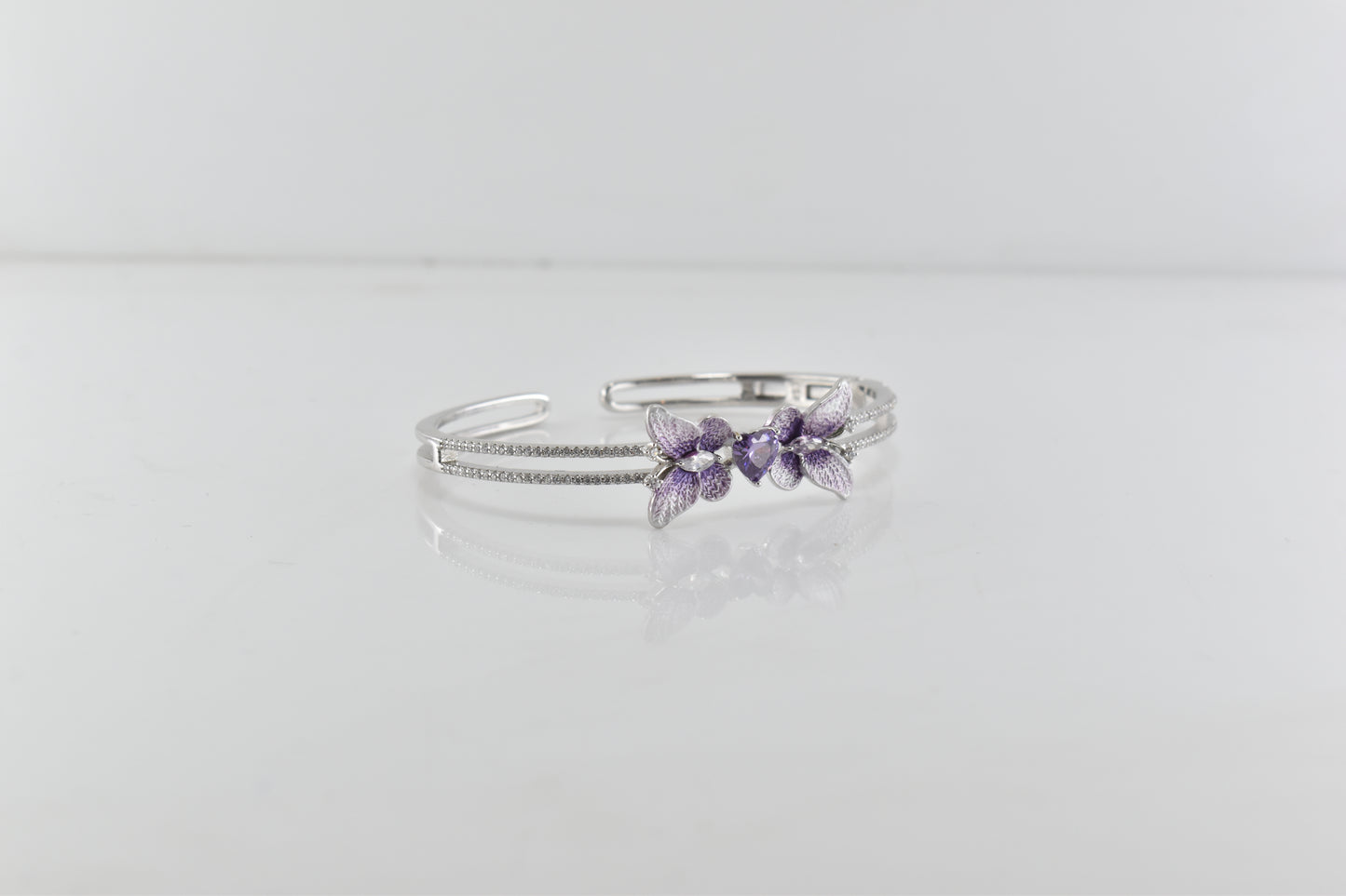 Silver Enchanted Wing Bracelet
