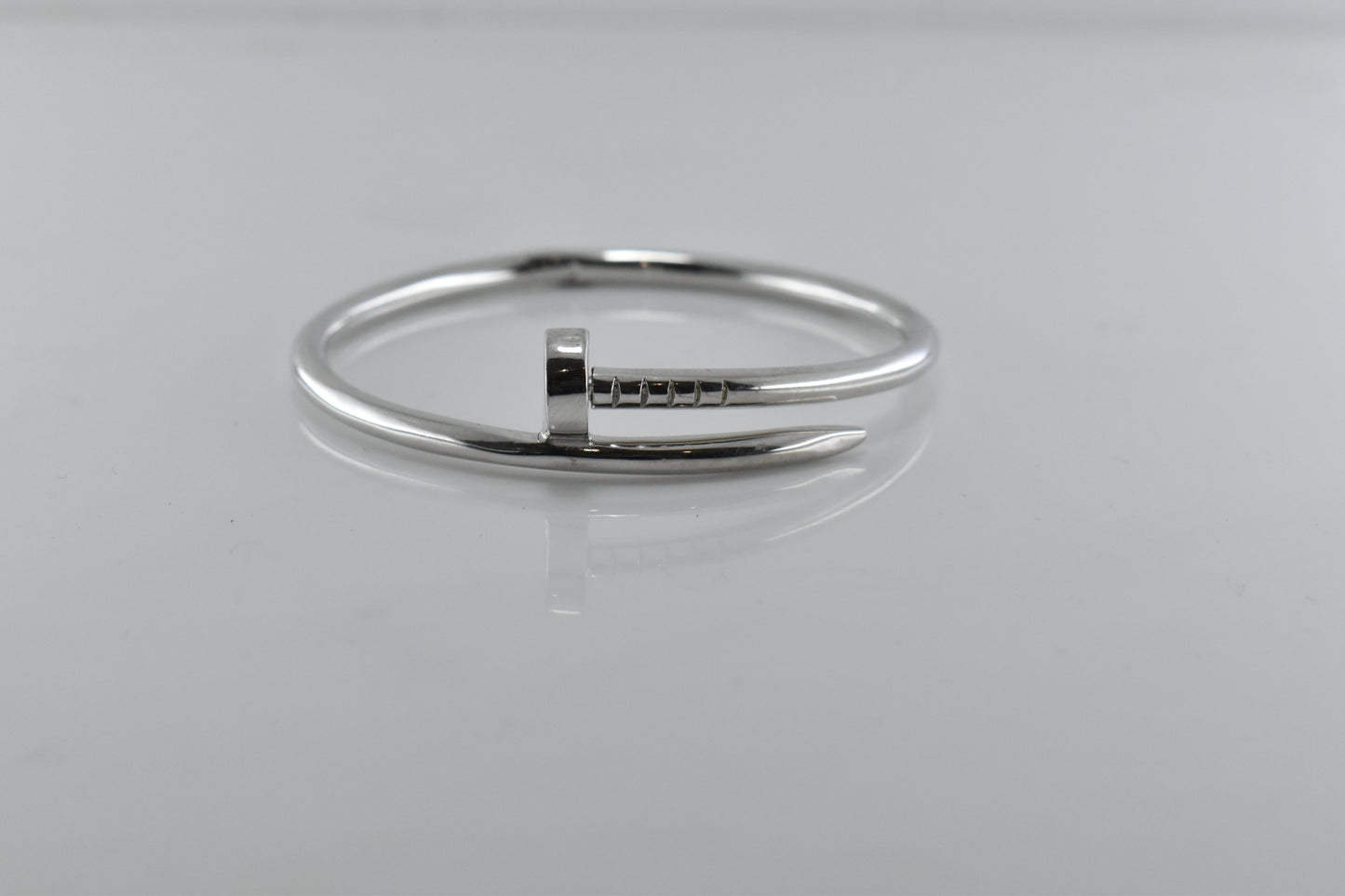 Silver Linear Nail Bracelet