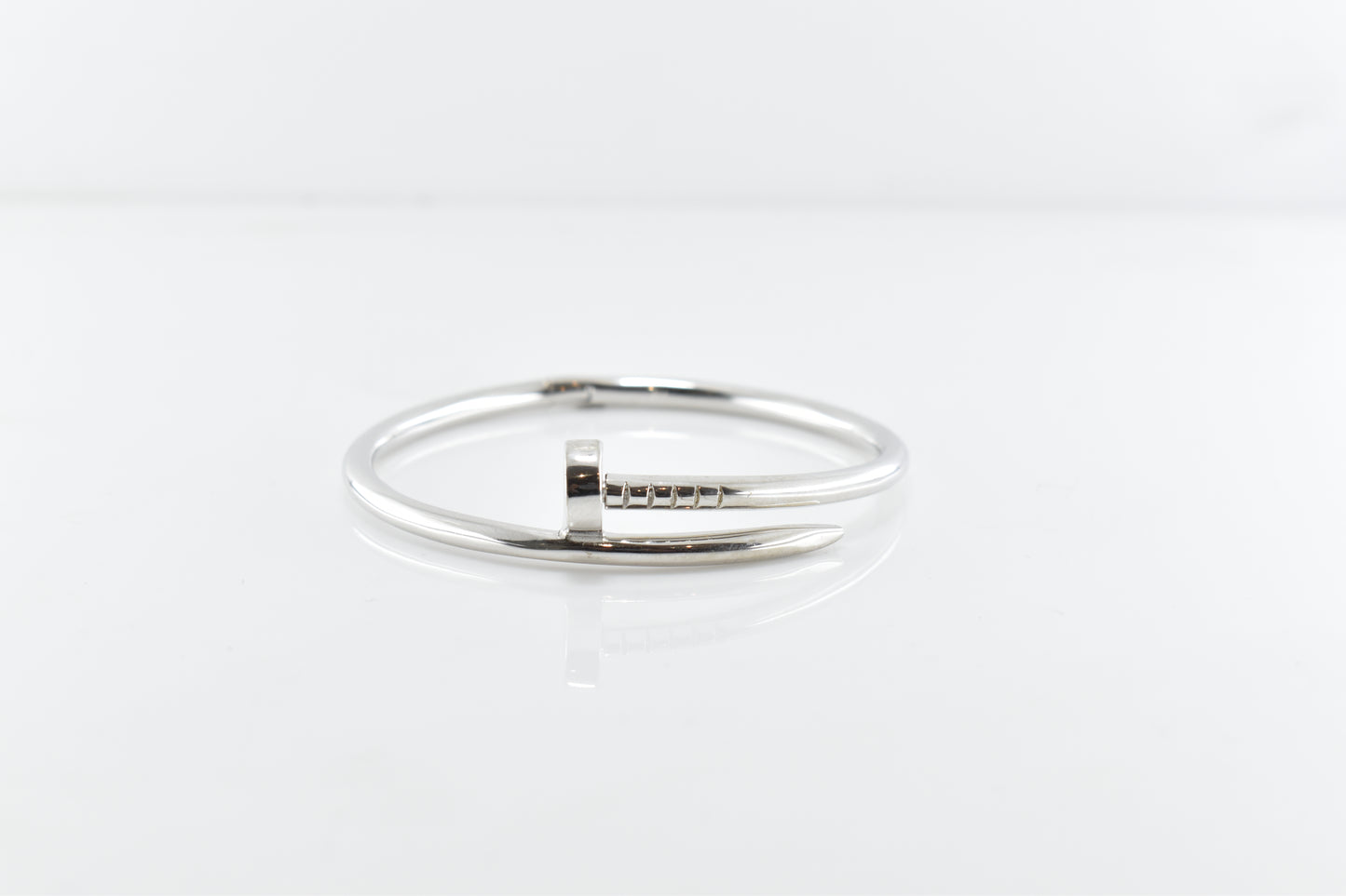 Silver Linear Nail Bracelet