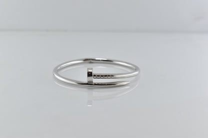 Silver Linear Nail Bracelet