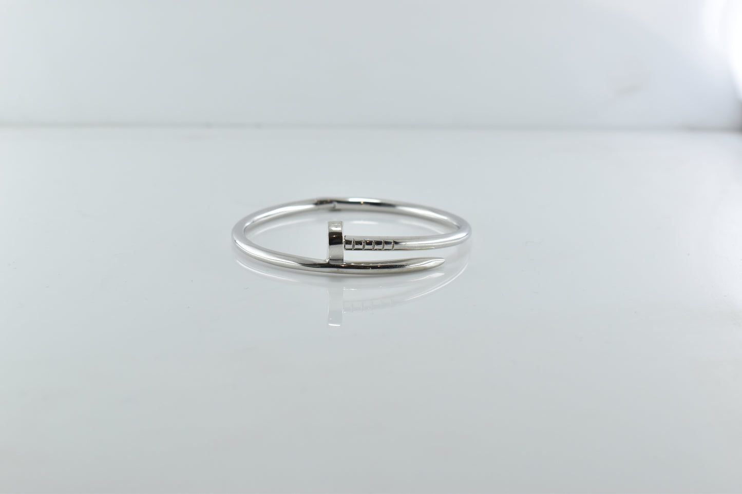 Silver Linear Nail Bracelet