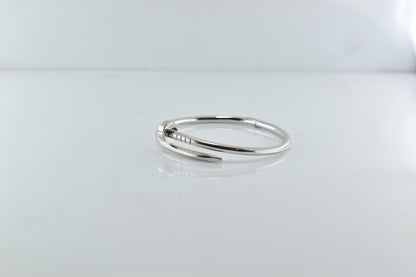 Silver Linear Nail Bracelet