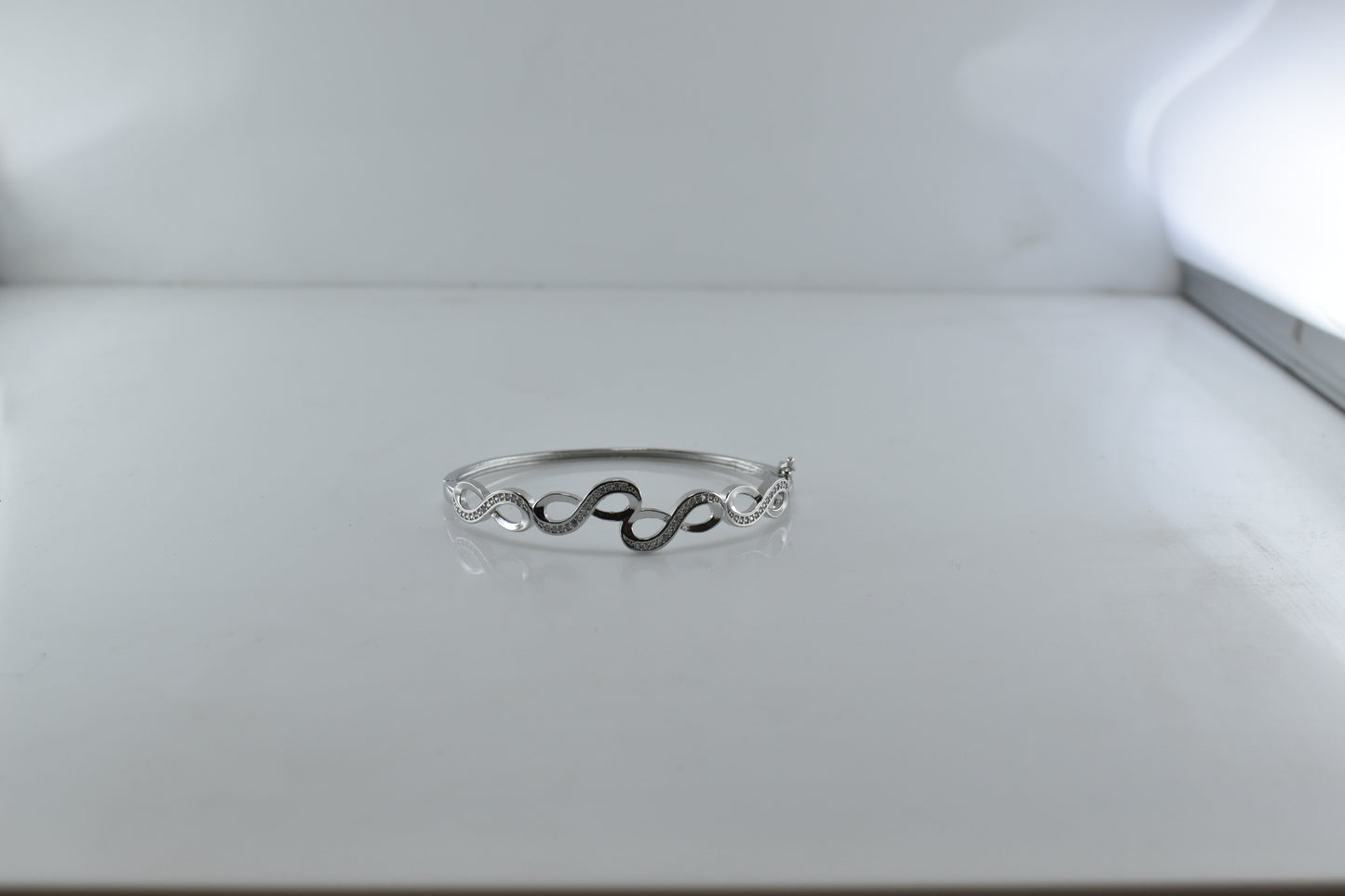 Silver Ethereal Wave Bracelet