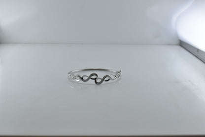 Silver Ethereal Wave Bracelet