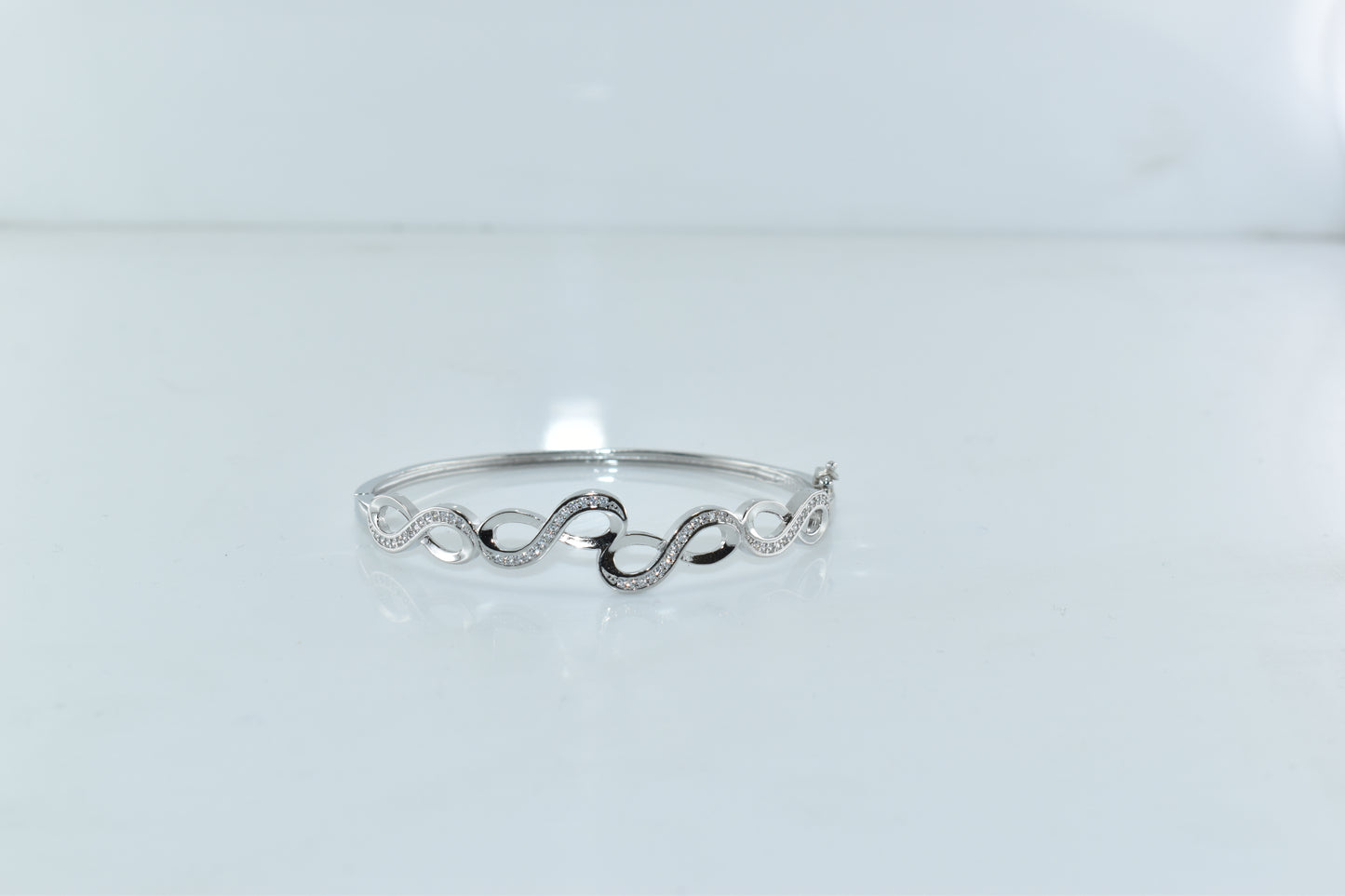 Silver Ethereal Wave Bracelet
