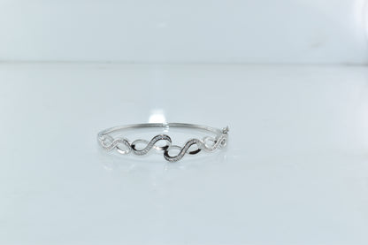 Silver Ethereal Wave Bracelet