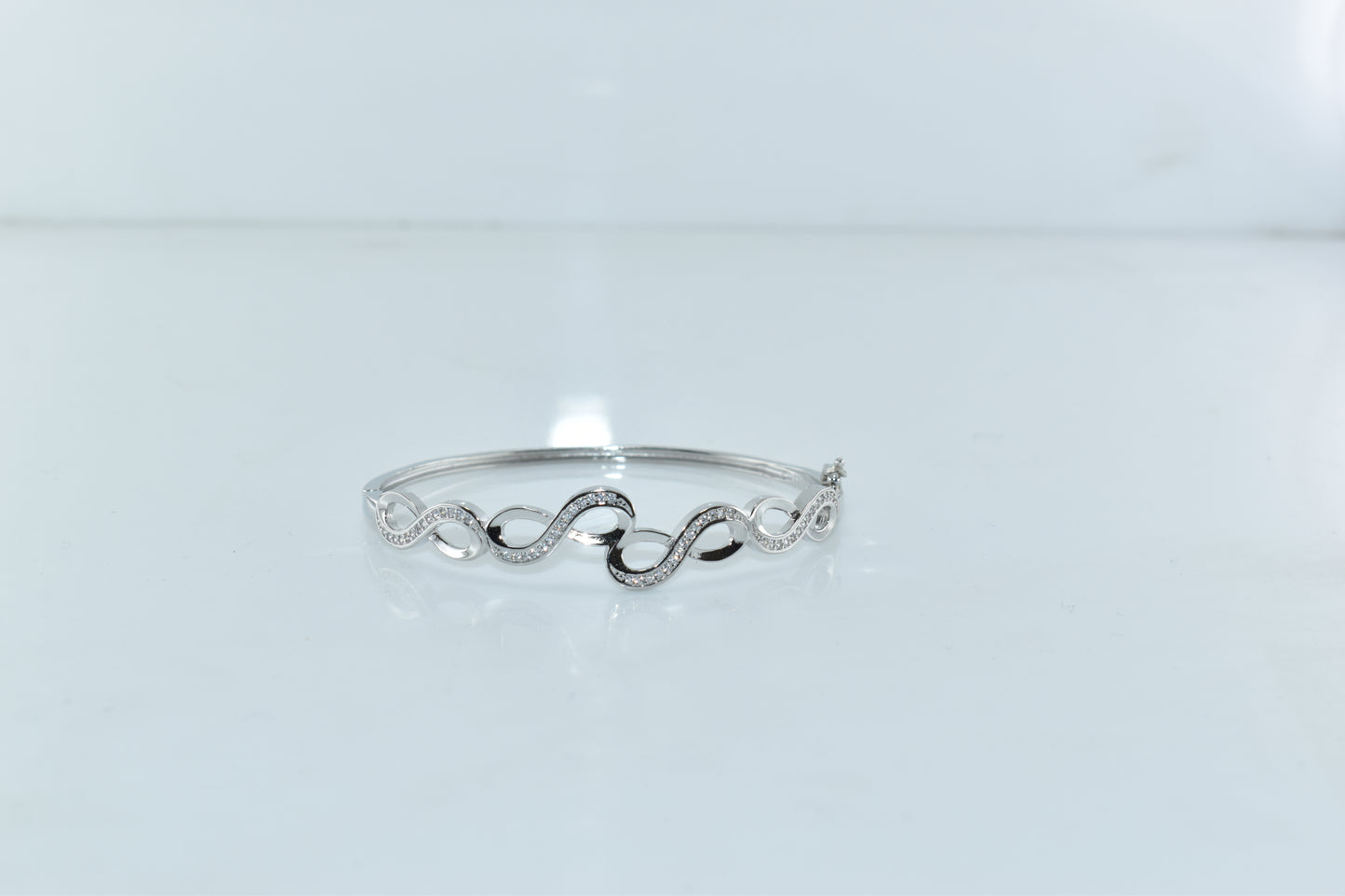 Silver Ethereal Wave Bracelet