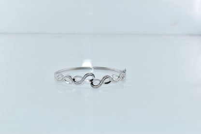 Silver Ethereal Wave Bracelet