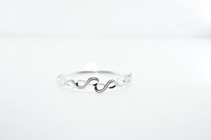 Silver Ethereal Wave Bracelet