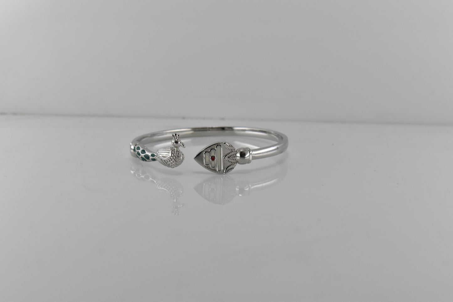 Vel & Mayil Silver Bracelet
