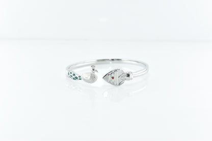 Vel & Mayil Silver Bracelet
