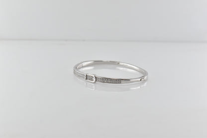 Silver Grandeur Buckle Bracelet