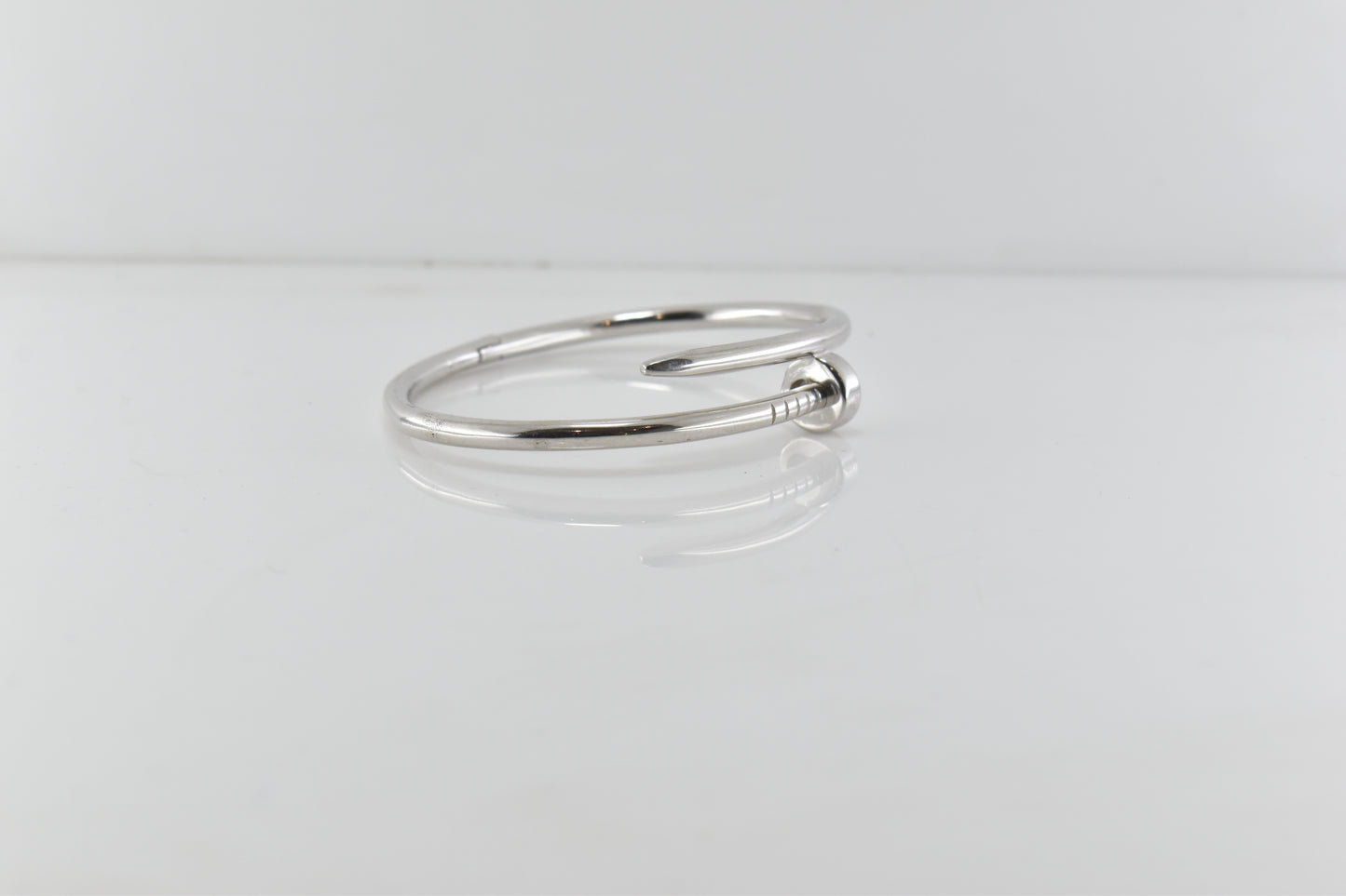 Silver Linear Nail Bracelet