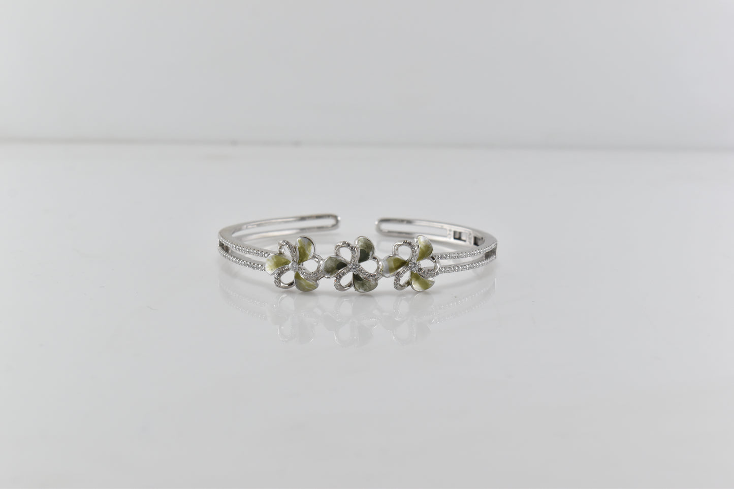 Ethereal Flora Silver Bracelet