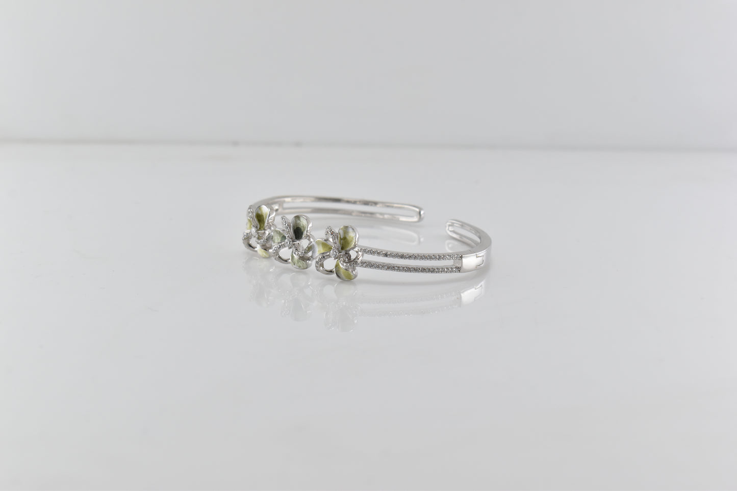 Ethereal Flora Silver Bracelet