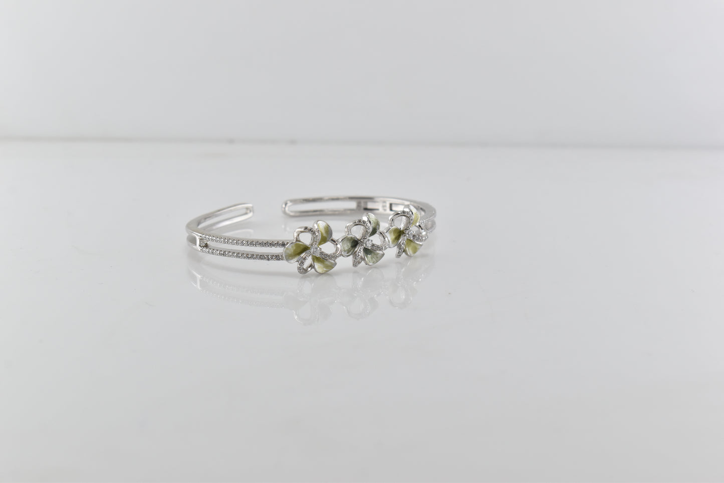 Ethereal Flora Silver Bracelet