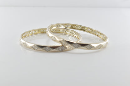 Silver Diamond-Link Bracelet