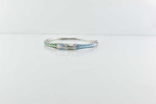 Mosaic Cross-Hatch Bracelet