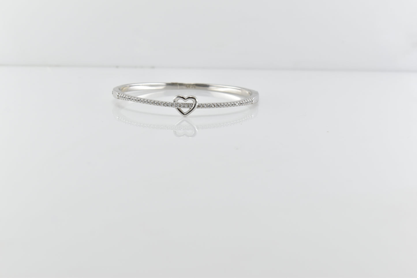 Silver Heartstrings Bracelet
