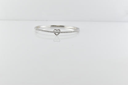 Silver Heartstrings Bracelet