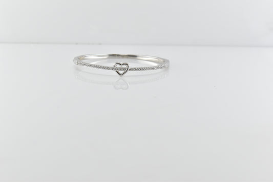 Silver Heartstrings Bracelet
