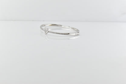 Silver Heartstrings Bracelet