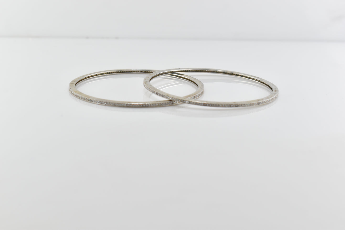 Silver Shimmering Stone Bracelet