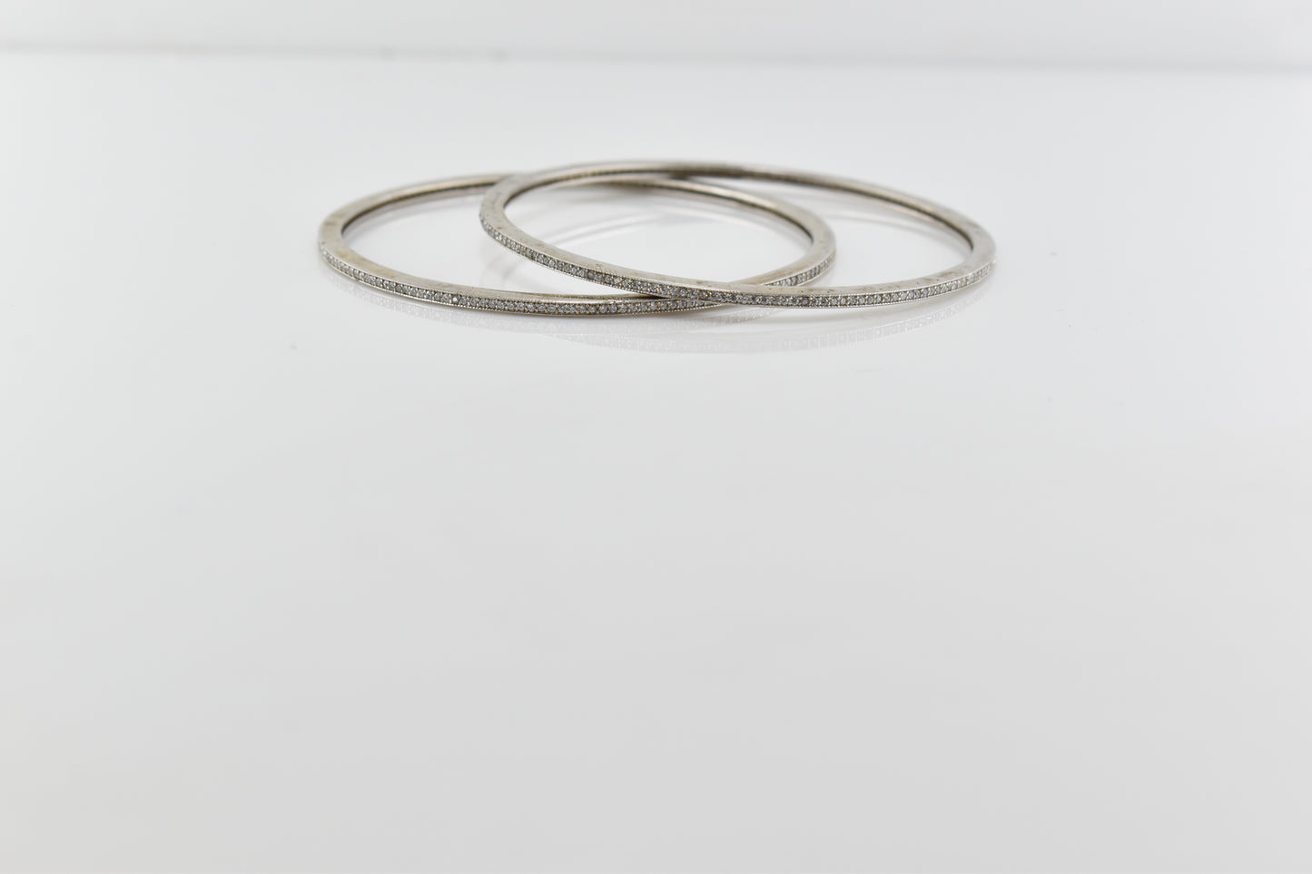 Silver Shimmering Stone Bracelet