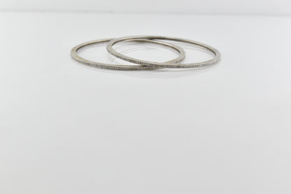 Silver Shimmering Stone Bracelet