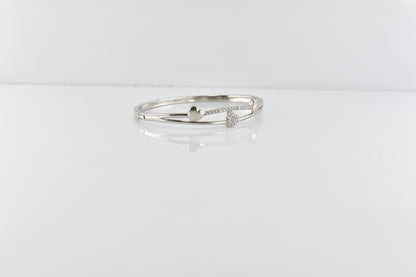 Sweetheart Trio Silver Bracelet