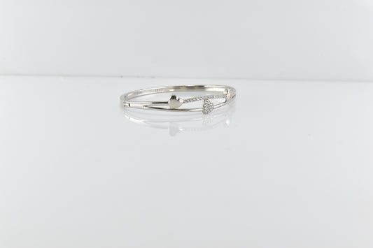 Sweetheart Trio Silver Bracelet