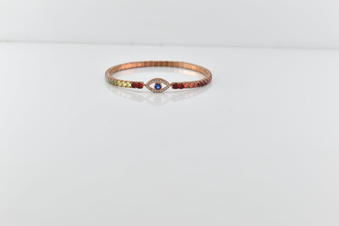 Rose Gold Evil Eye Bracelet