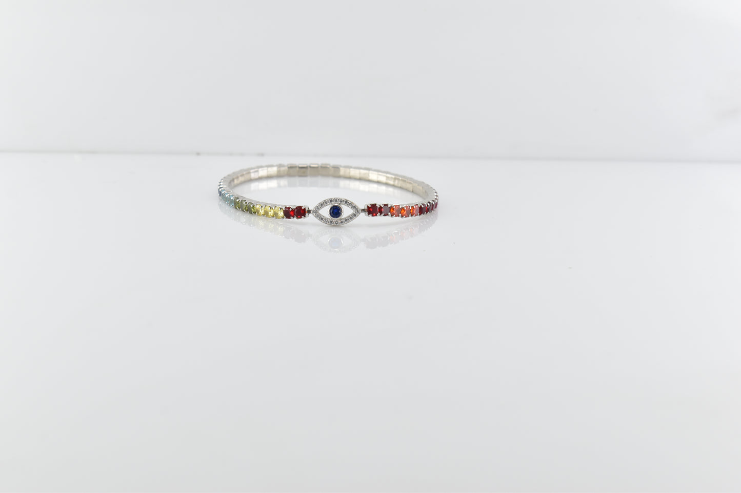 Silver Evil Eye Bracelet