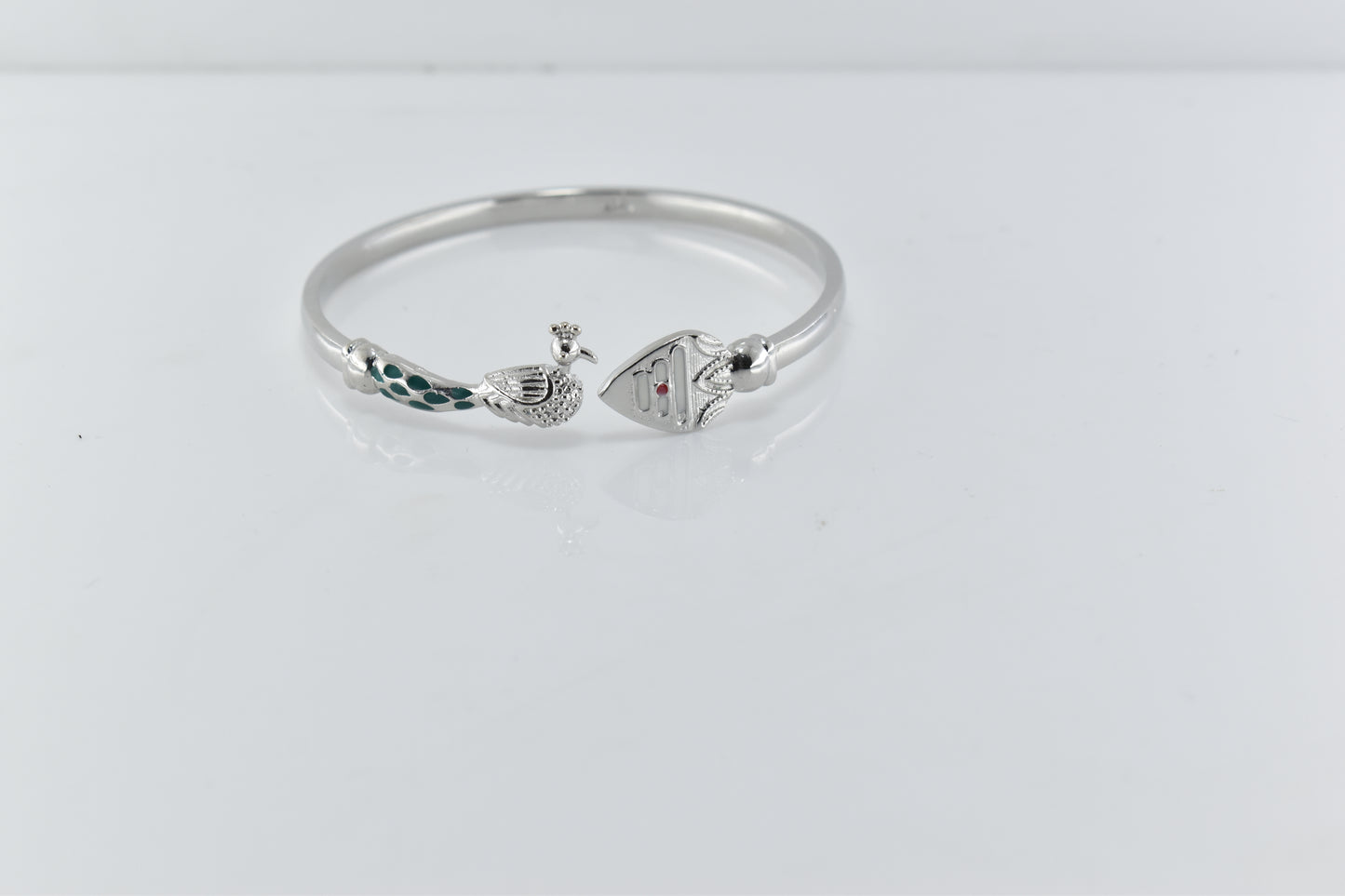 Vel & Mayil Silver Bracelet